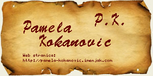 Pamela Kokanović vizit kartica